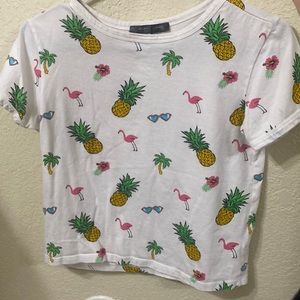 White patterned blouse